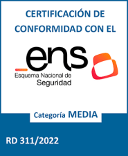 Logo de la Certificación de Conformidad con el ENS